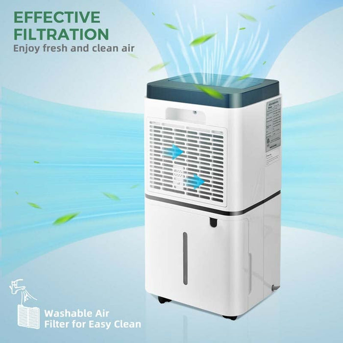 24 Pints 1500 Sq. Ft Compact Dehumidifier