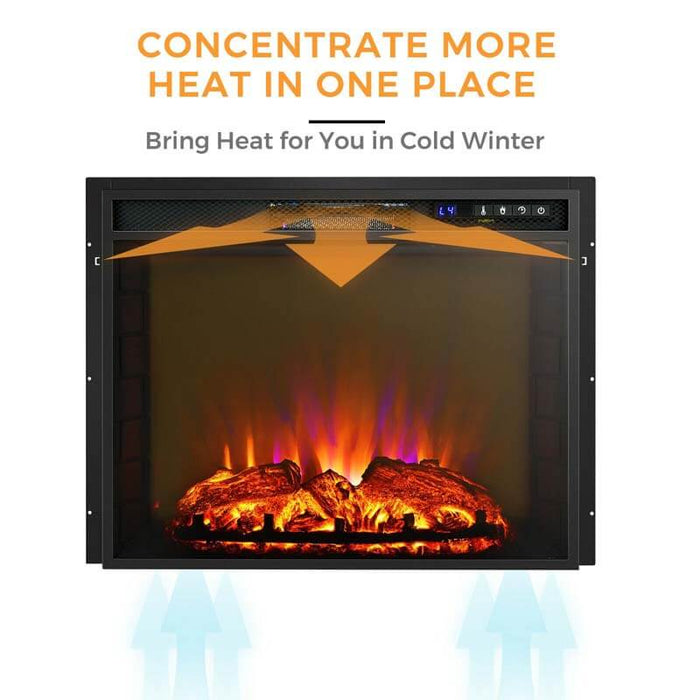 26 Inches Recessed Electric Fireplace