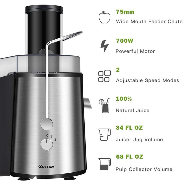 700W 2 Speed Wide Mouth Centrifugal Juicer