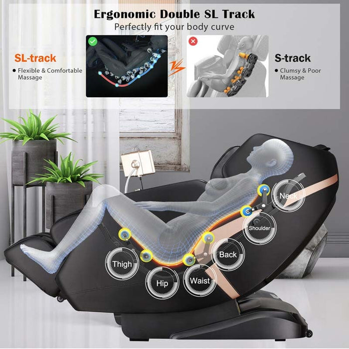 Eletriclife 3D SL-Track Full Body Zero Gravity Massage Chair with 12 Auto Modes