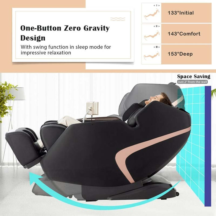 Eletriclife 3D SL-Track Full Body Zero Gravity Massage Chair with 12 Auto Modes