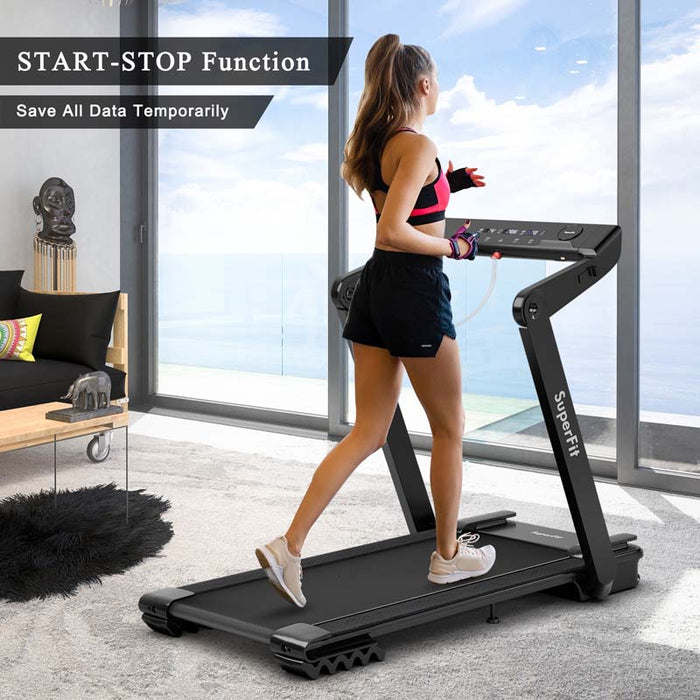4HP Electric Foldable Treadmill with LED Touch Screen