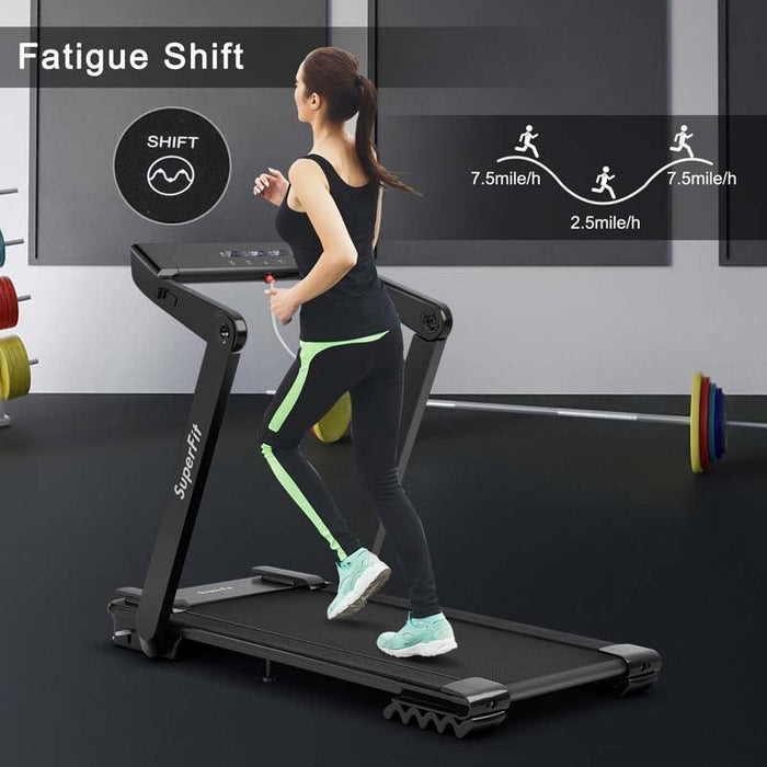 4HP Electric Foldable Treadmill with LED Touch Screen