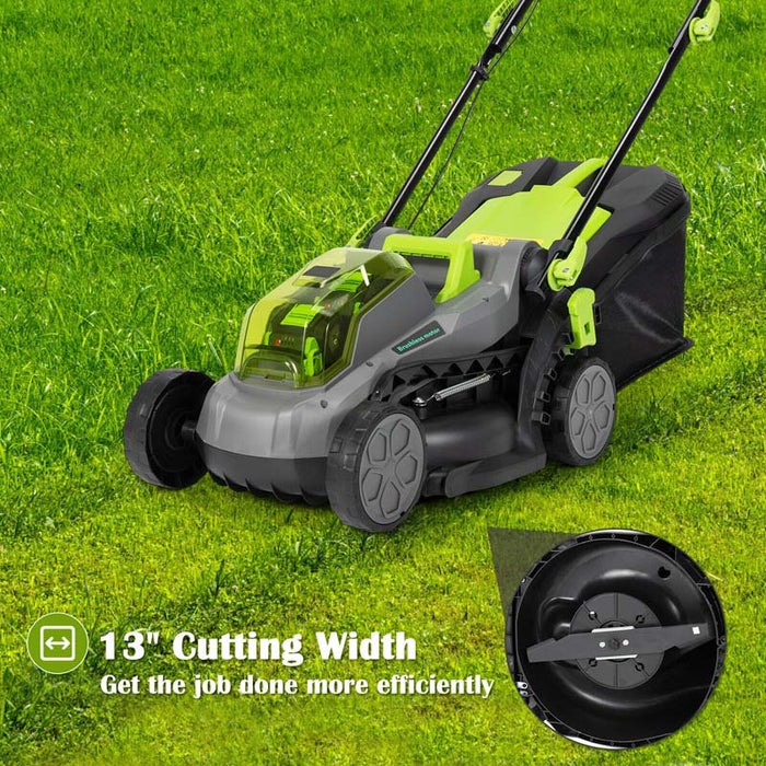 Eletriclife 40V 13 Inch Cordless Lawn Mower with 4Ah Battery and Charger