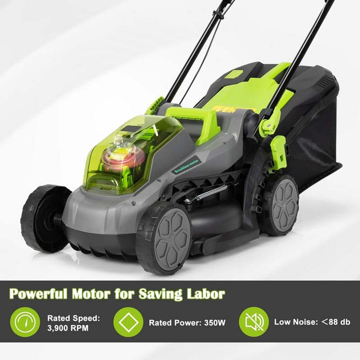 Eletriclife 40V 13 Inch Cordless Lawn Mower with 4Ah Battery and Charger