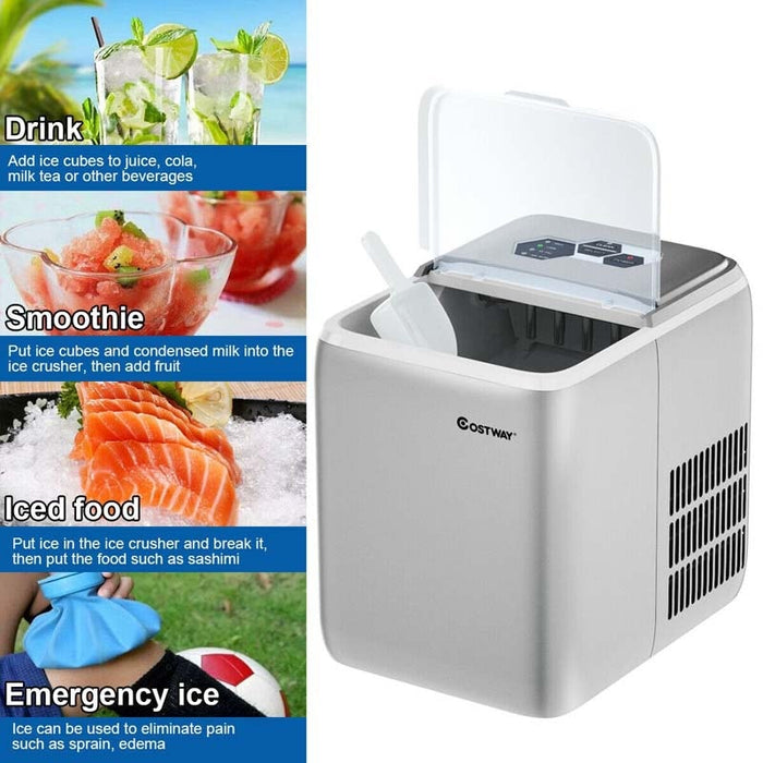 44 lbs/24 h Compact Ice Maker Machine