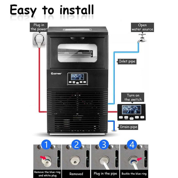 88 lbs / 24 h Commercial Ice Maker Machine