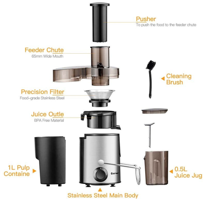 Wide Mouth 2-Speed Centrifugal Juicer