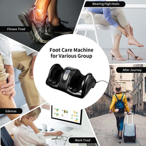 Electric Shiatsu Foot Massager, Machine Massage for Feet, Leg Calf Ankle, Nerve Pain Therapy Spa Gift