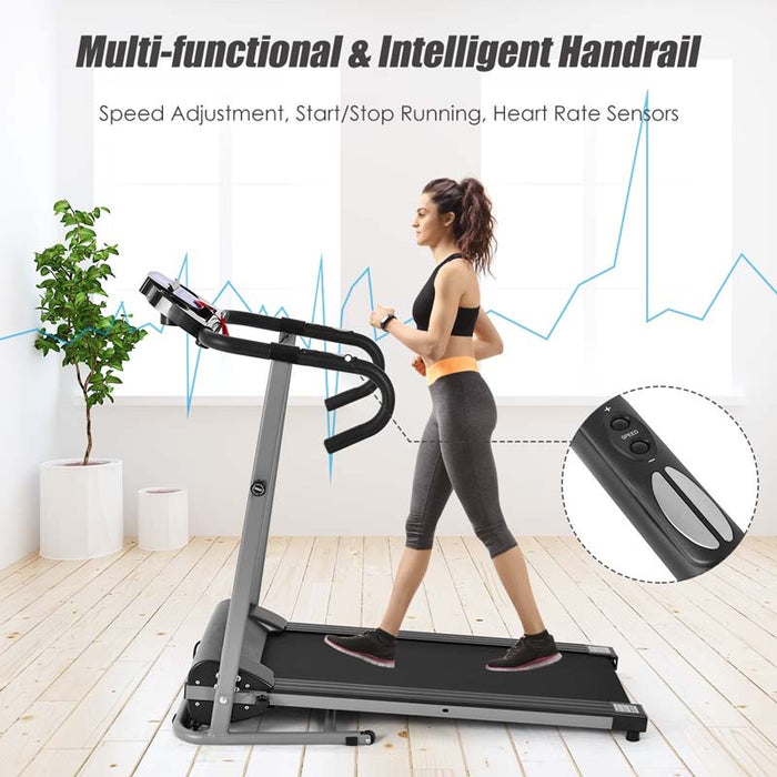 LCD Display Electric Foldable Treadmill with Heart Rate Sensor