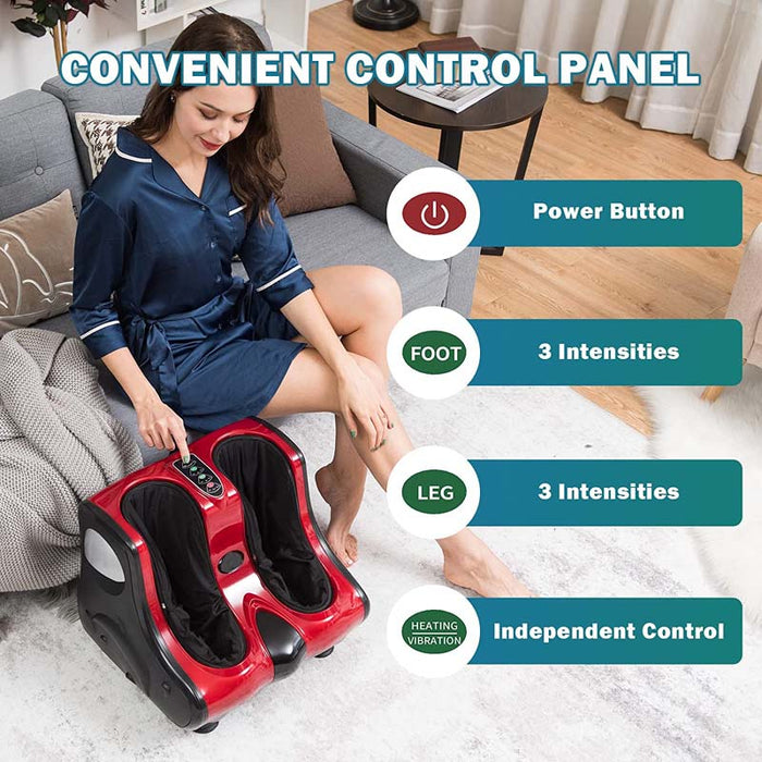 Eletriclife Foot Calf Leg Massager Machine with Heat