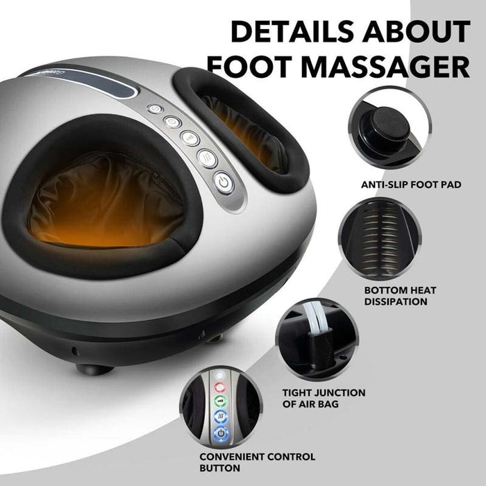 Eletriclife Foot Massager Machine with Heat and Calf Air Bag