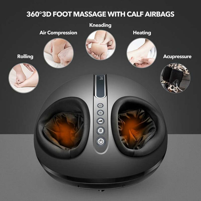 Eletriclife Foot Massager Machine with Heat and Calf Air Bag