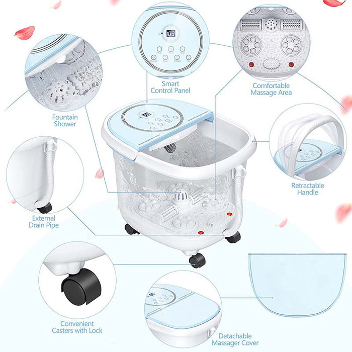 Eletriclife Foot Spa Bath Massager with 3-Angle Shower