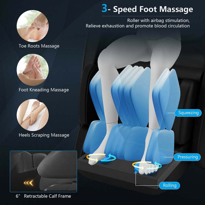 Eletriclife Full Body Zero Gravity Heated SL Track Massage Chair