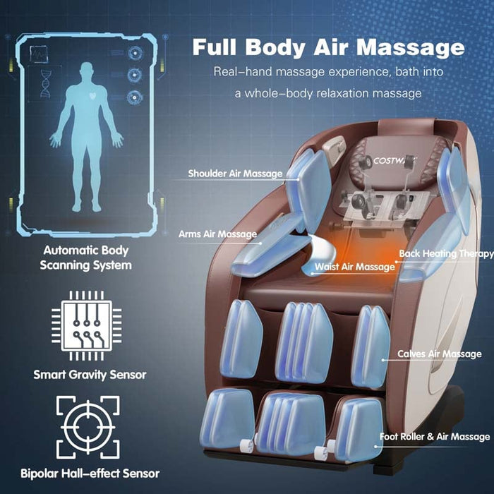 Full Body Zero Gravity Air Massage Chair with Back Heating