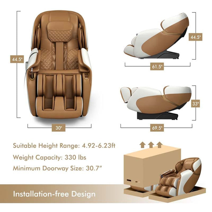 Full Body Zero Gravity Massage Chair with Back Heat System