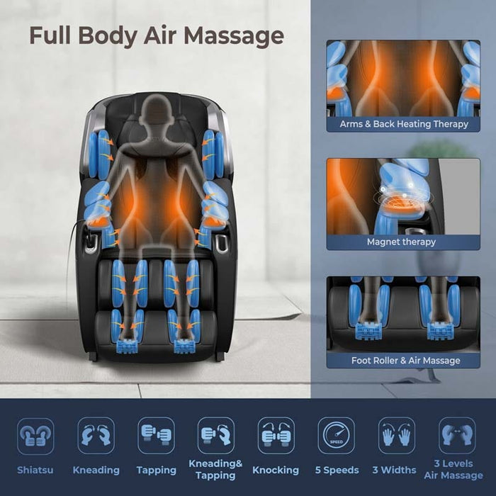 Eletriclife Full Body Zero Gravity Thai Massage Chair with Voice Control