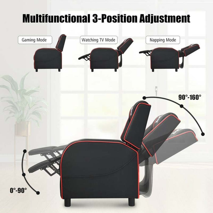 Eletriclife Gaming Recliner Chair with Massage Pillow