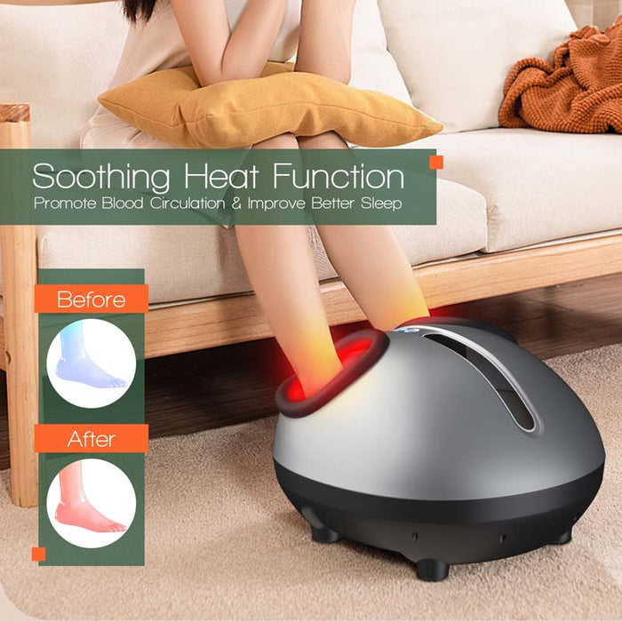 Eletriclife Heated Air Compression Shiatsu Foot Massager Machine