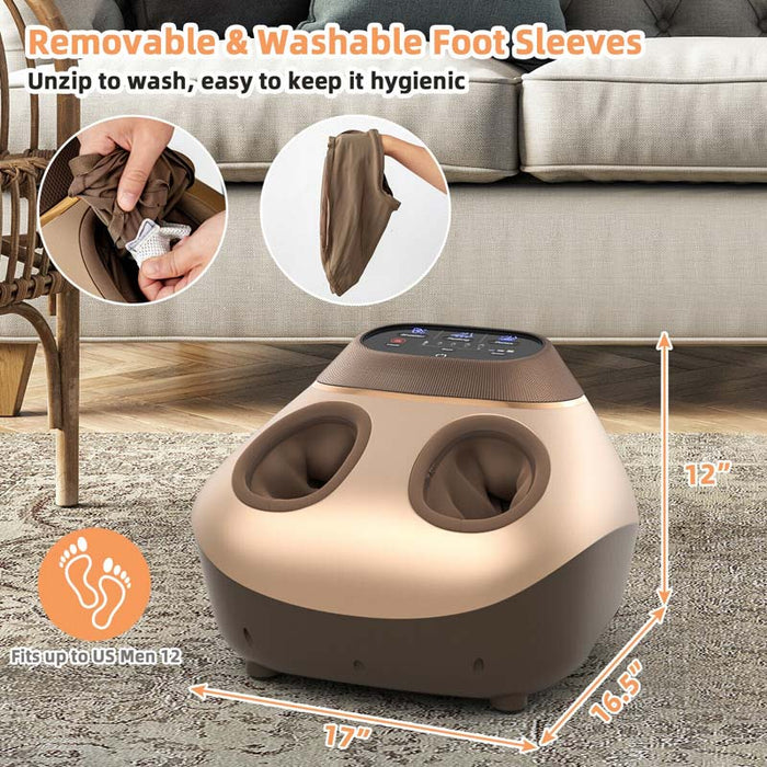 Eletriclife Heated Shiatsu Foot Massager with Air Compression