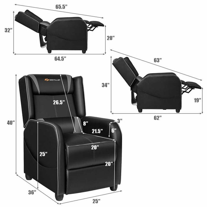 Home Gaming Recliner & Chair with Massage Function