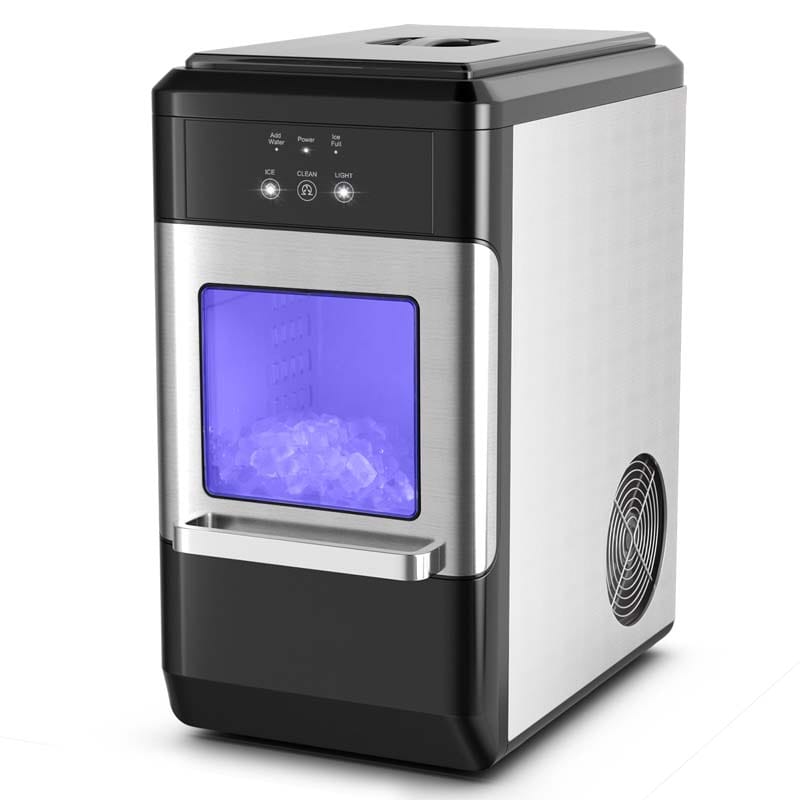 60 Lbs/24H Nugget Ice Maker Countertop with 2 Ways Water Refill Sale, Price  & Reviews - Eletriclife