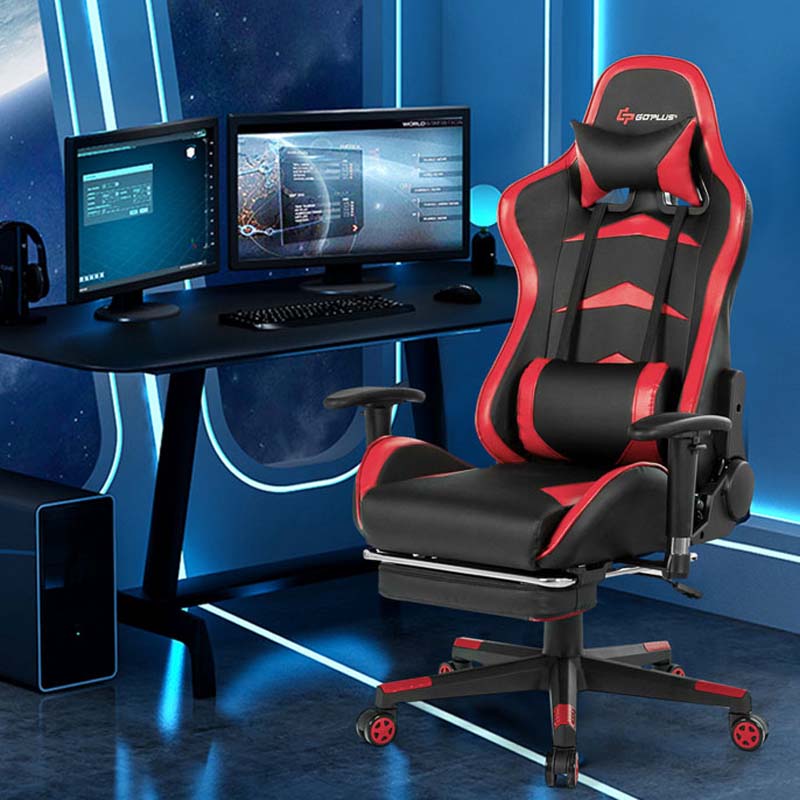 Goplus Gaming Rocker Chair, Reclining Backrest, Adjustable Armrest Computer  Office Chair, Ergonomic Swivel High Back Game Chair, Racing Style Rocking  Gaming Chair Support for Adult