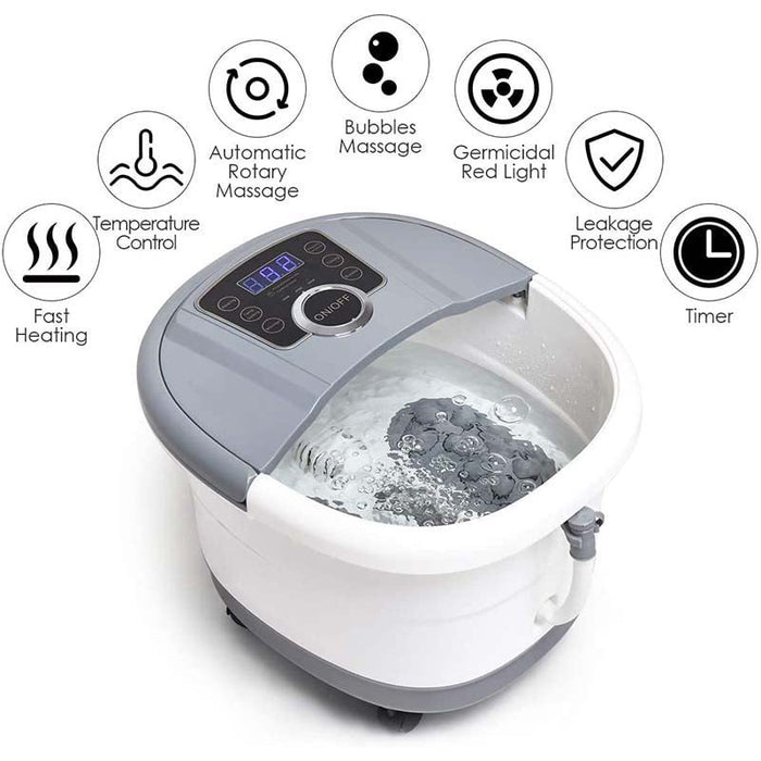 Eletriclife Portable Electric Foot Spa Bath Massager with Heat