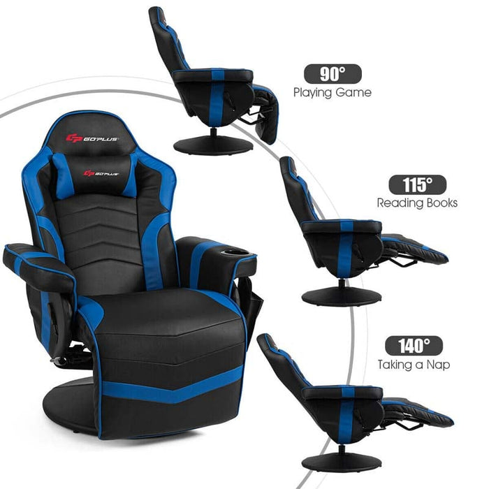 Eletriclife Racing Style High Back Massage Gaming Chair with Pillow