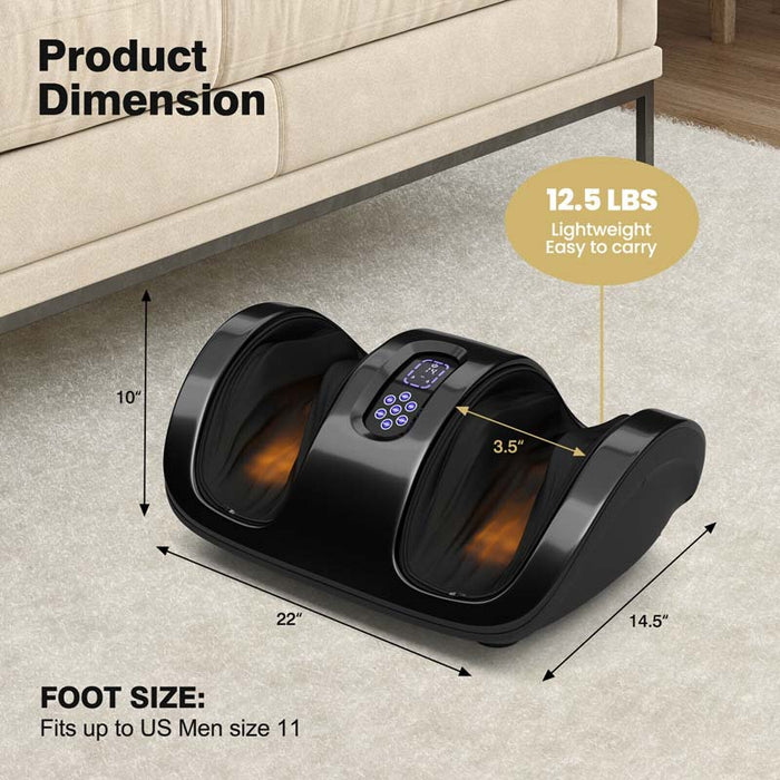 Eletriclife Shiatsu Foot Massager with Kneading and Heat Function