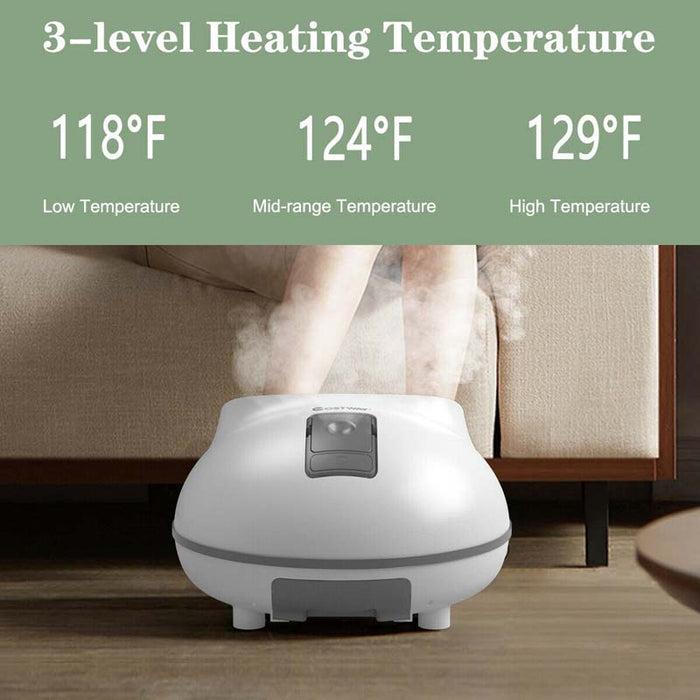 Eletriclife Steam Foot Spa Bath Massager Foot Sauna Care with Heating Timer Rollers