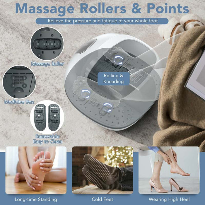 Eletriclife Steam Foot Spa Massager With 3-Level Heating Temperature