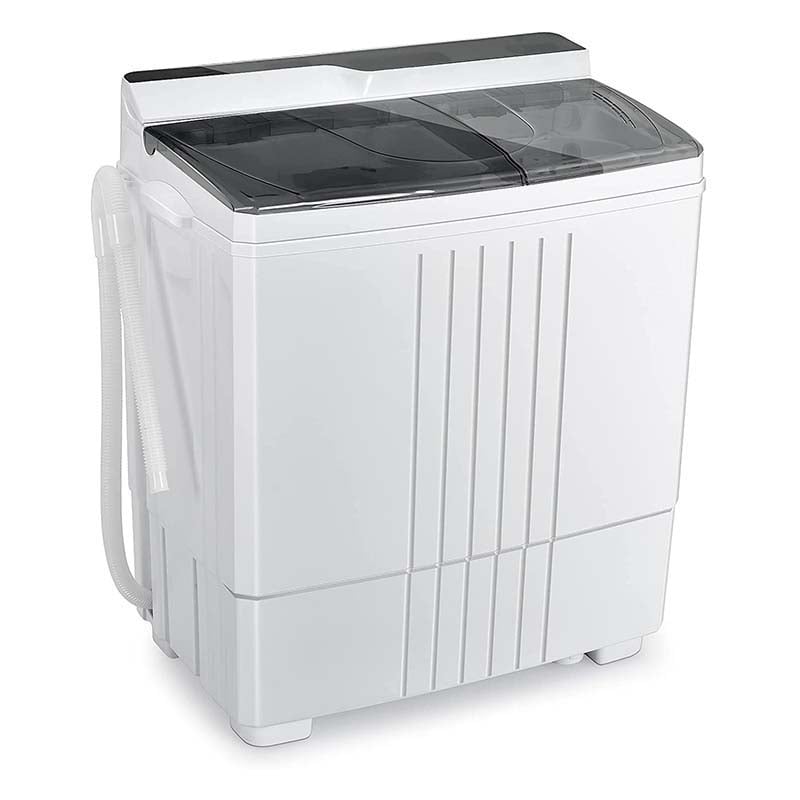 5.5lbs Portable Mini Washing Machine with Spin Dryer & Drain Hose,  Semi-Auto Laundry Washer for Dorm RV