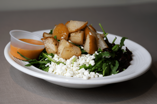 Arugula, Pear, and Goat Cheese Salad from the Dilettante Mocha Café