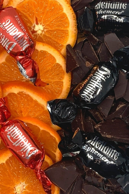 Dilettante Chocolates Dark Ephemere and Blood Orange TruffleCremes