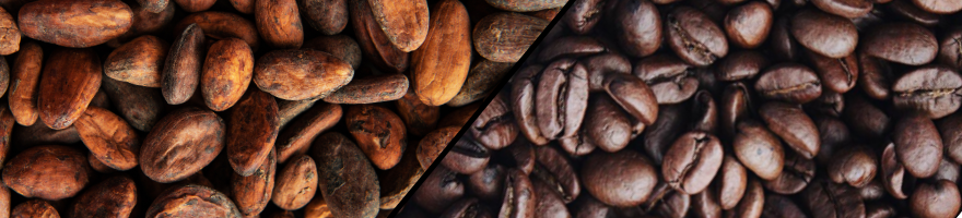 Cocoa and Coffee Beans