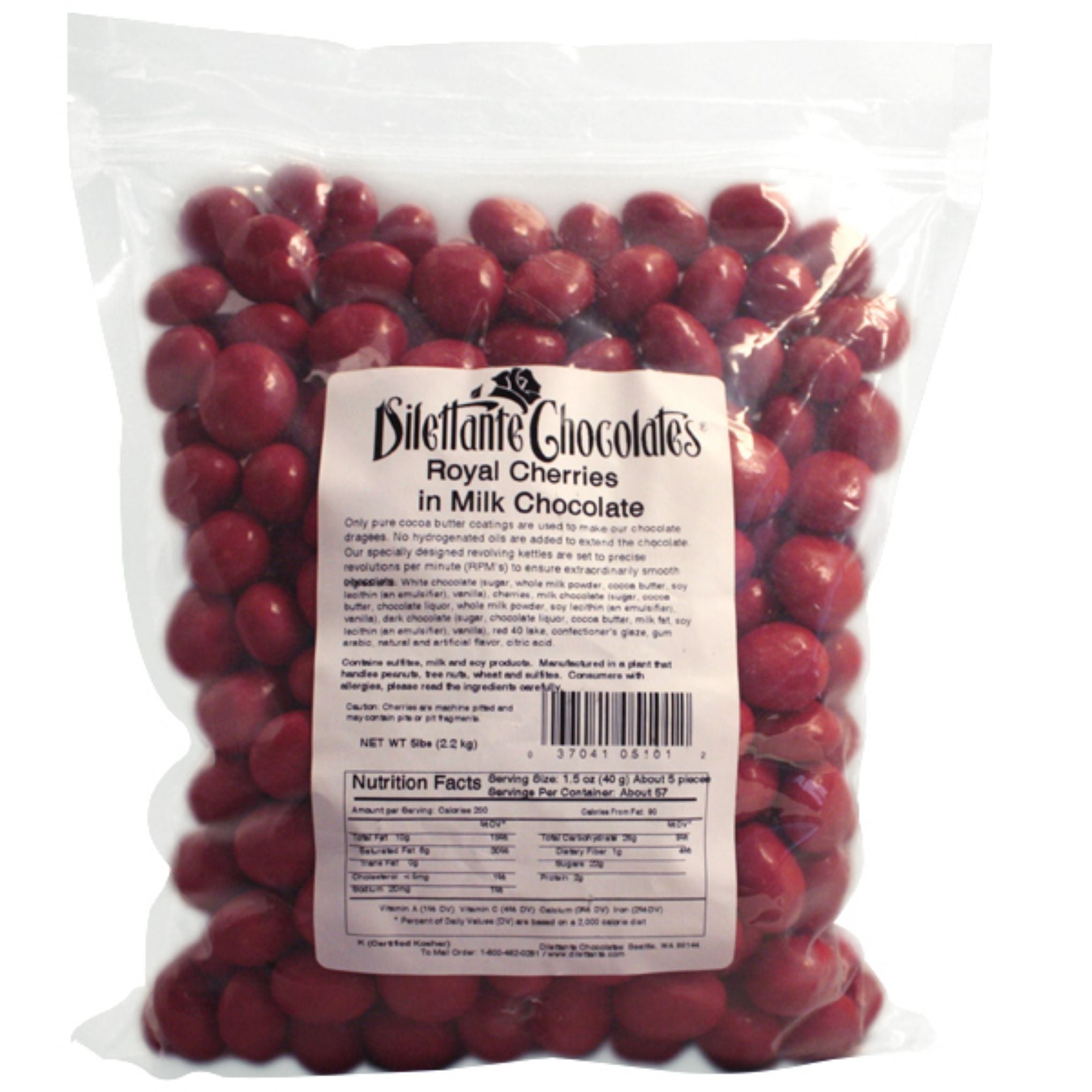 Chocolate Covered Royal Cherries - Bulk 5 lb. | Dilettante Chocolates