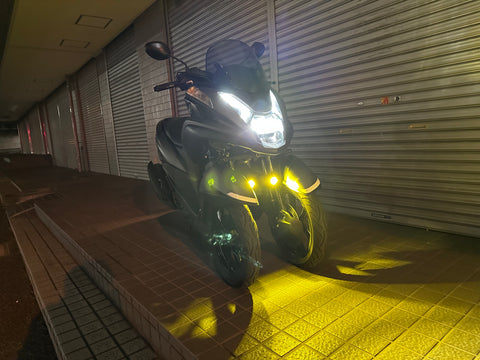 カエディア　バイク LED プロジェクター フォグ ライト 汎用  30W×2灯
