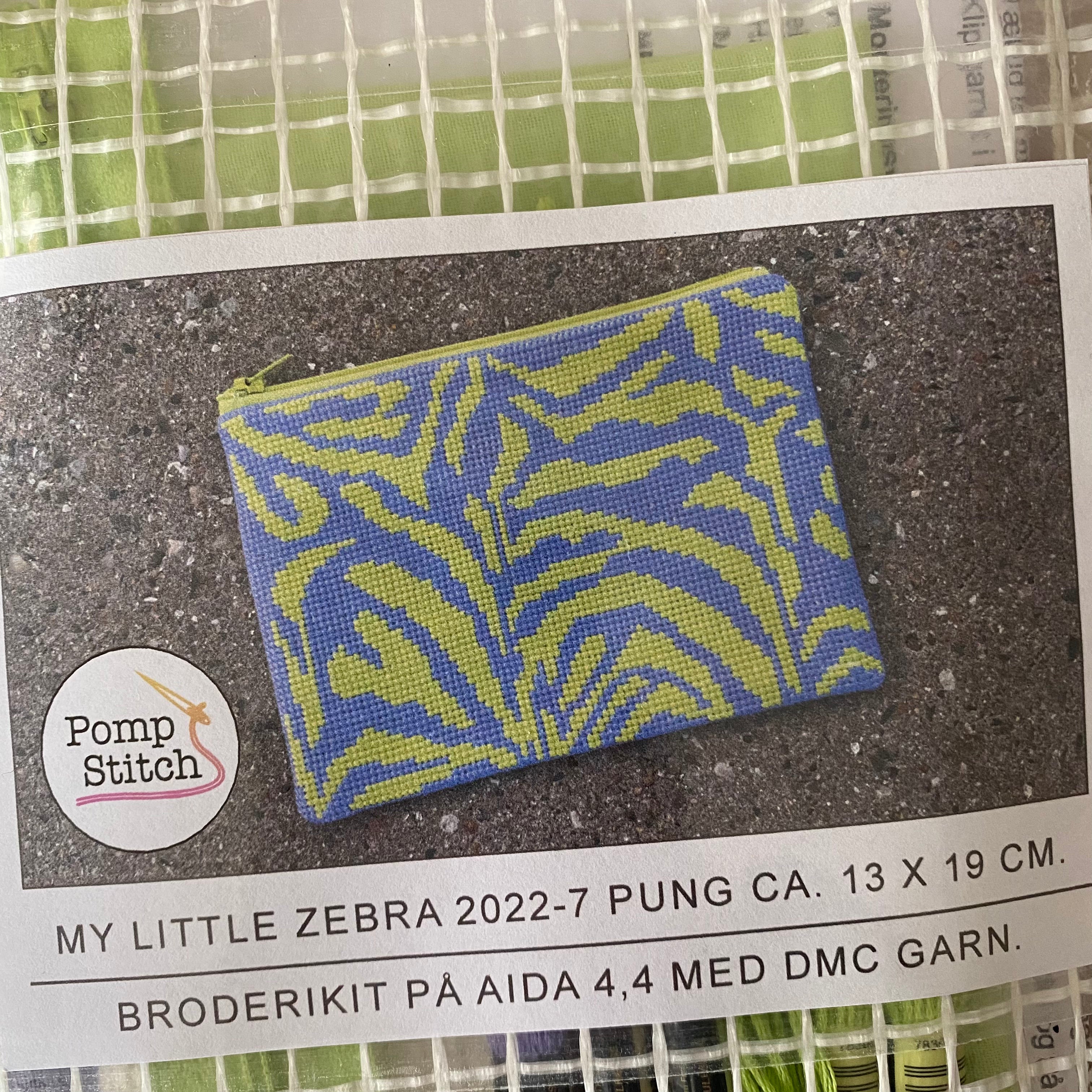 Billede af Pomp Stitch - My Little Zebra - Lilla/lime