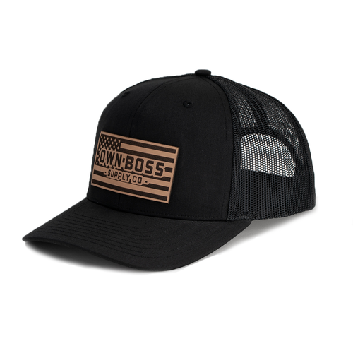 Leather Patch Trucker Hat