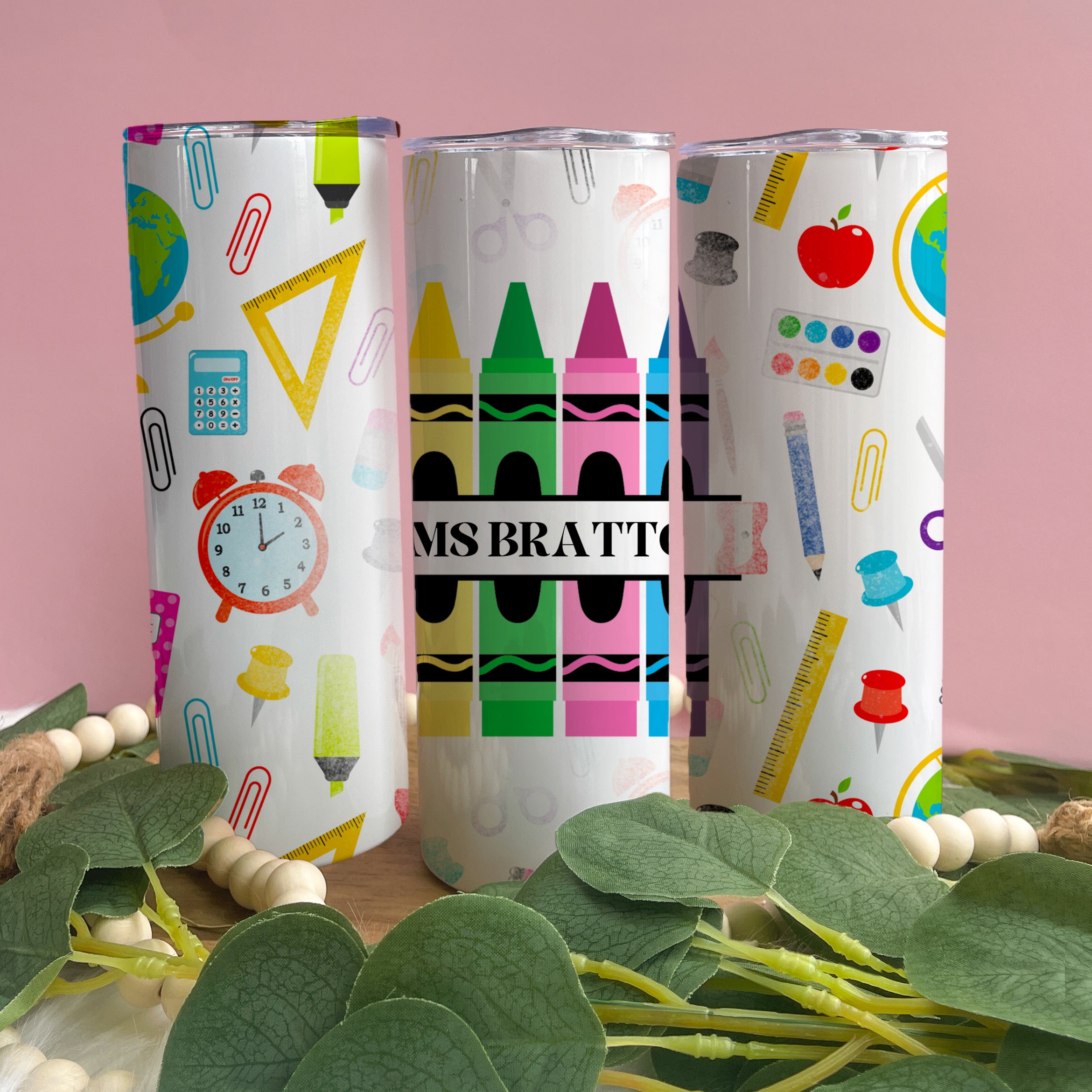 Custom Teacher Themed Accessories Tumbler – Cups 4 Cuties