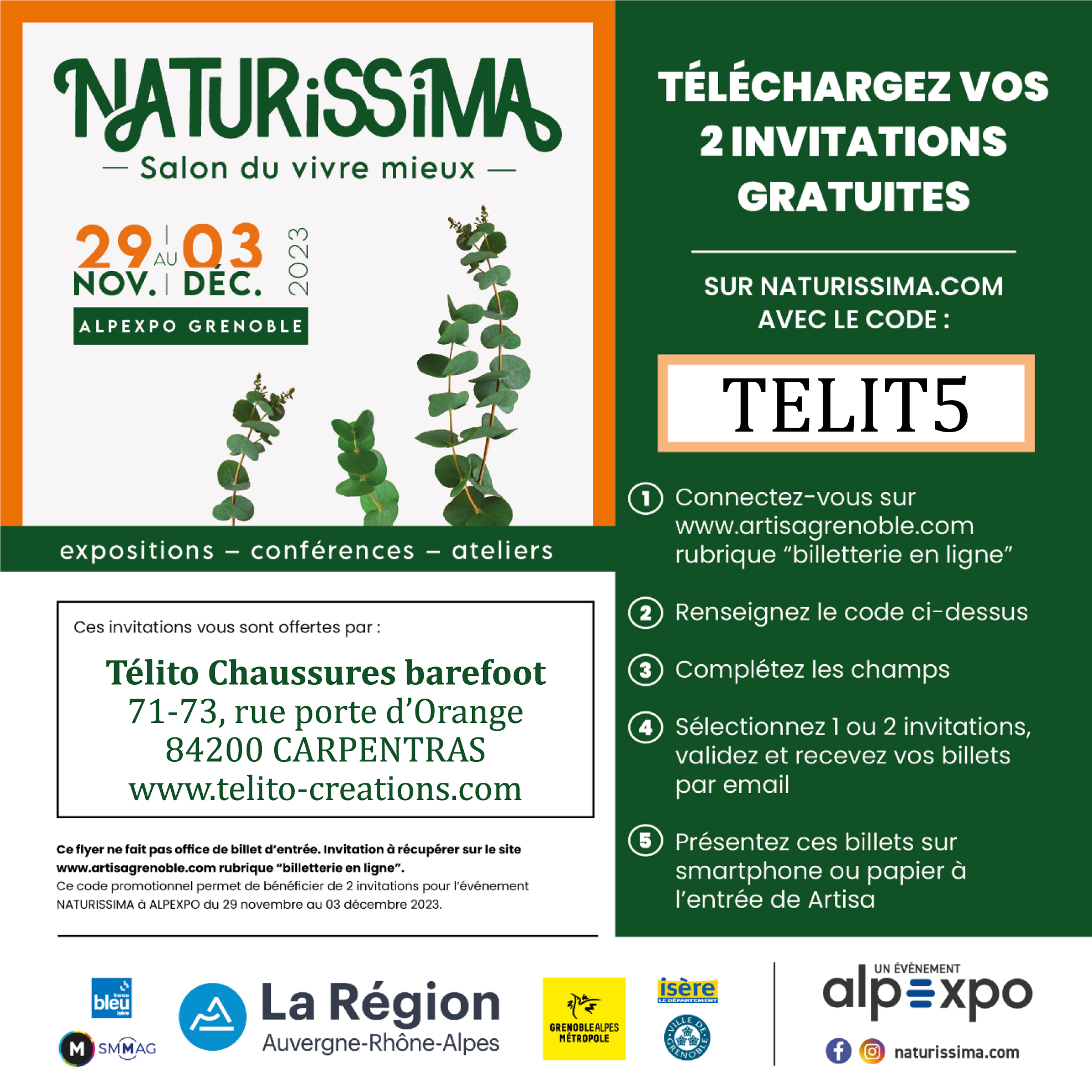 Free entry naturissima - grenoble 2023