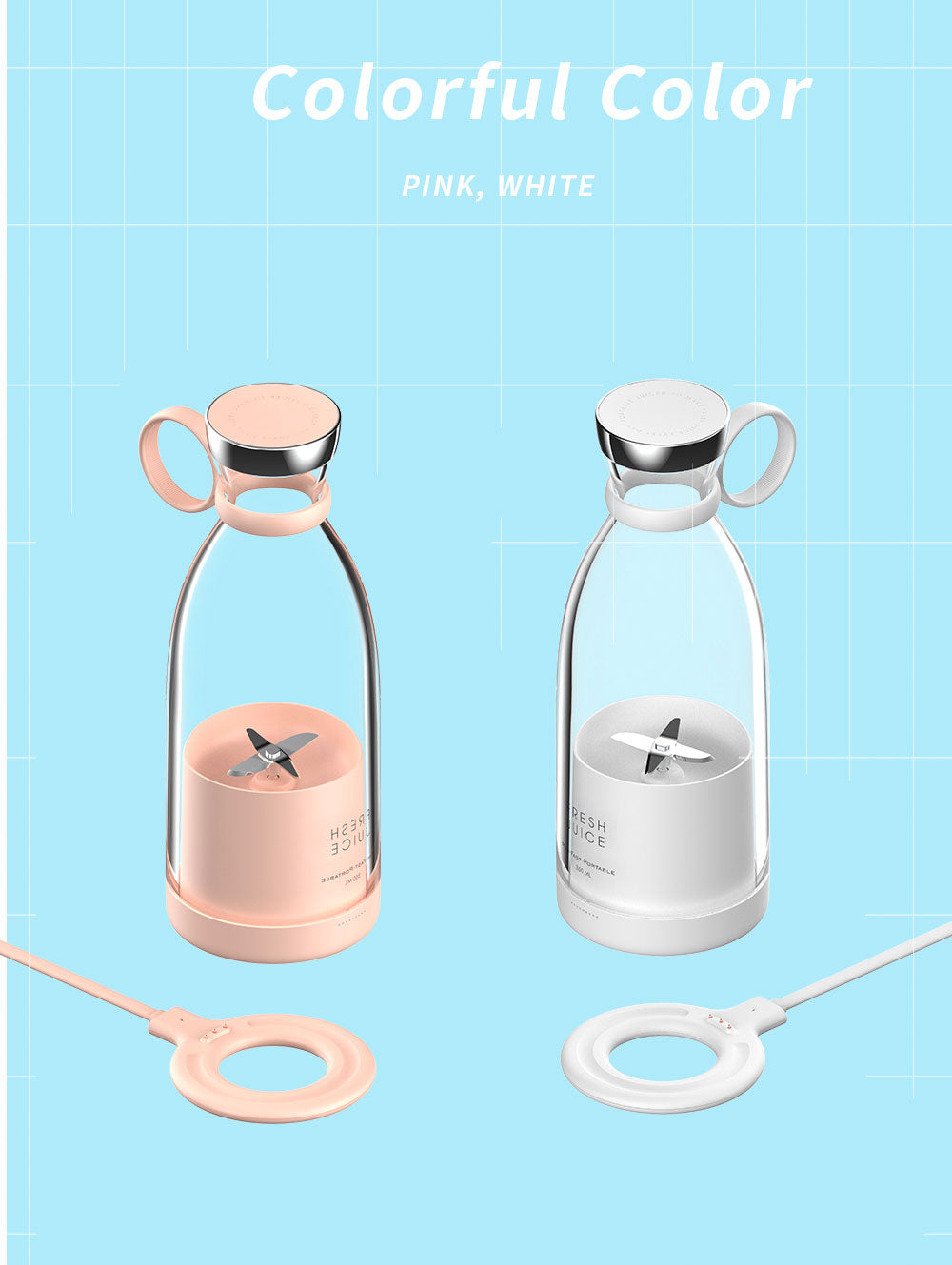 Mini Portable Blender - Breck and Fox White