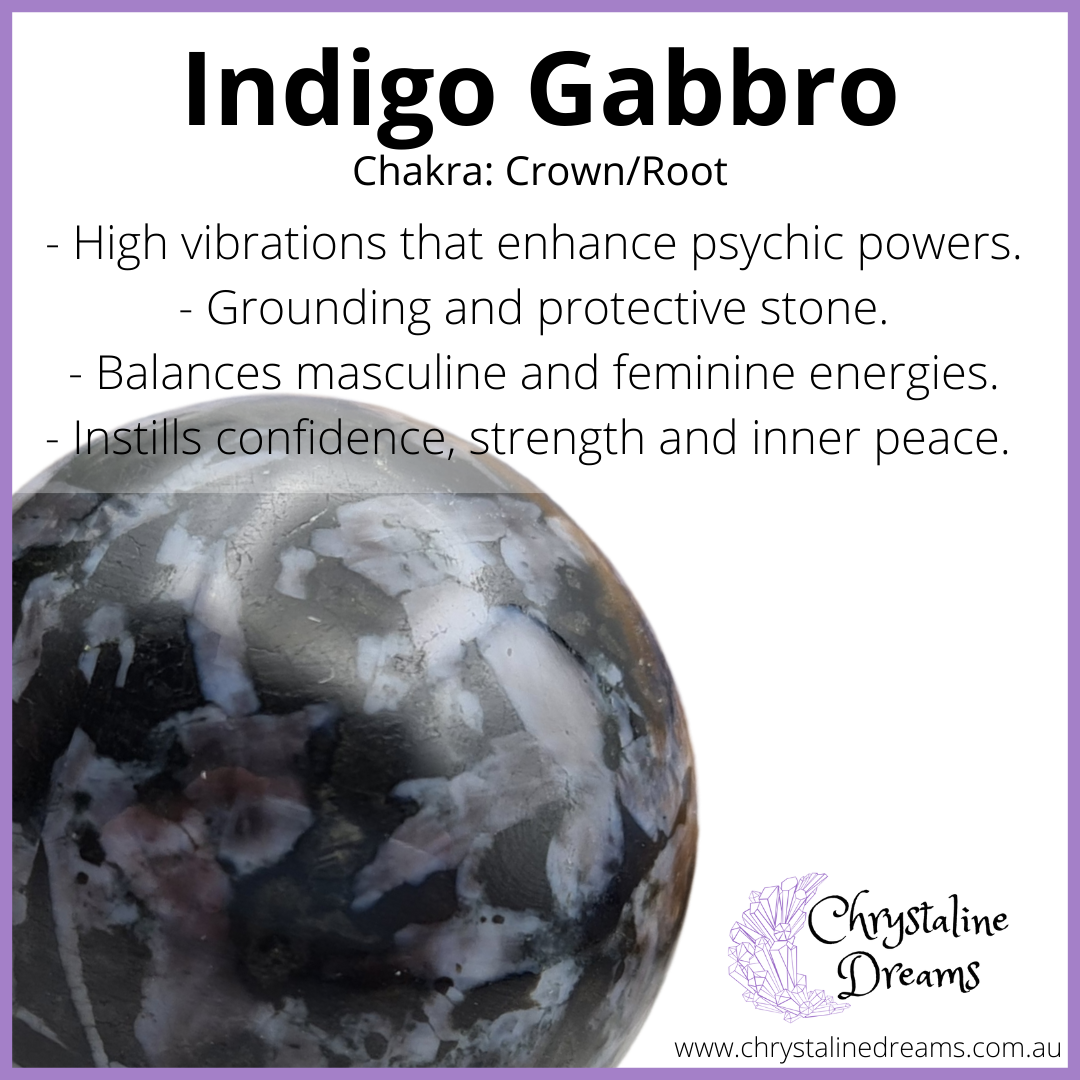Indigo Gabbro Metaphysical Properties and Meanings