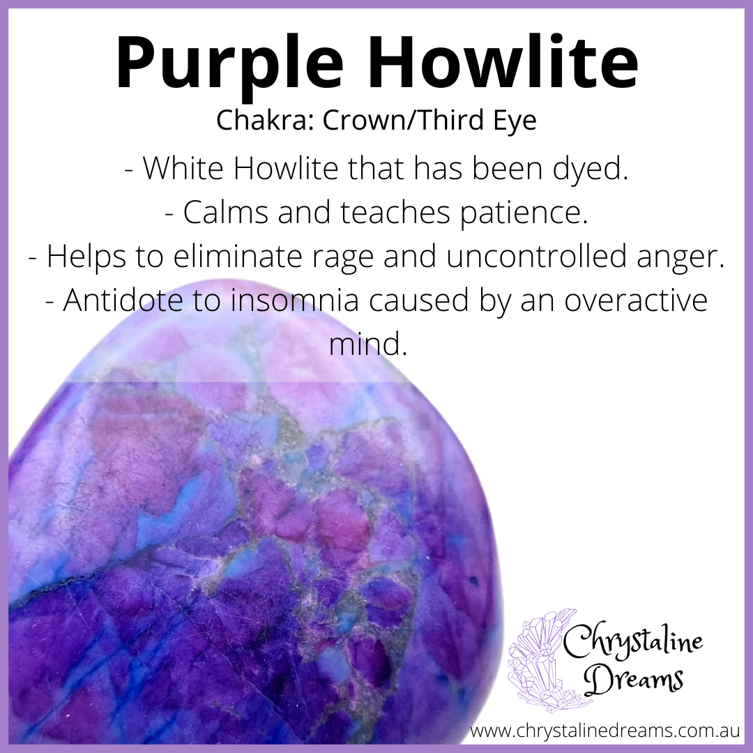 Purple Howlite Metaphysical Properties and Meanings