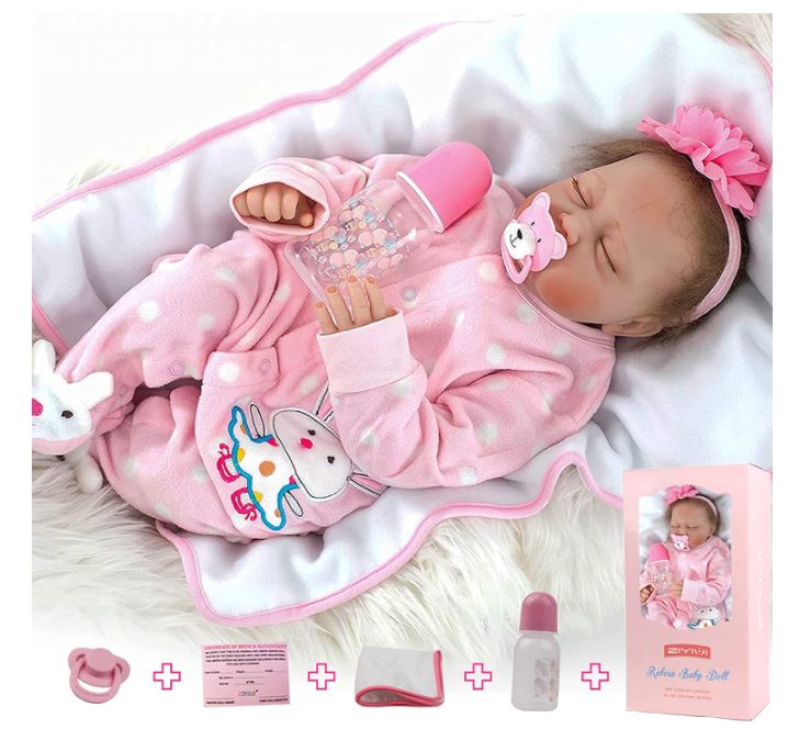 Boneca Bebe Reborn Silicone Girafinha Menina 48cm Realista - Chic Outlet -  Economize com estilo!