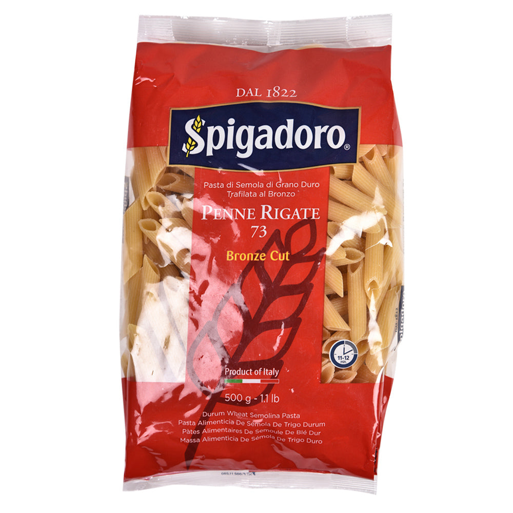 SPIGADORO PENNE RIGATE 73 Bronze Cut, 500g | The Gurme Store