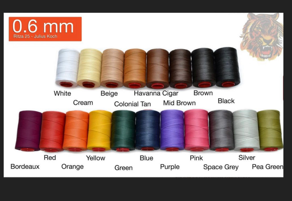 Ritza Tiger Thread Colors | Custom Leather and Pen