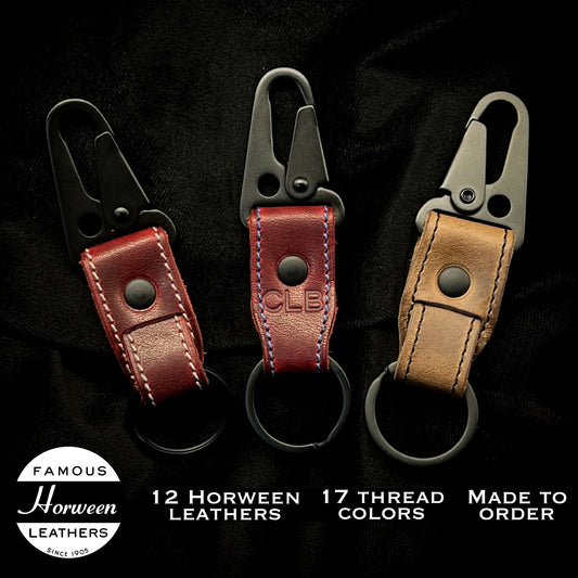 Horween Leather Belt Loop Keychain  Handmade to Order in Houston, TX –  Custom Leather and Pen